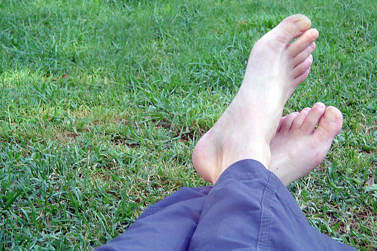 Relaxing in the grass